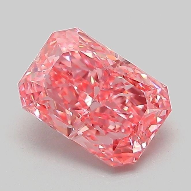 Loose Diamond - RADIANT 1.03ct Fancy Vivid Pink VS2: Loose Diamond - RADIANT 1.03ct Fancy Vivid Pink VS2 Source: This is a real non-mined Diamond that has been grown in a lab Shape: RADIANT Carats: 1.03 Color: Fancy Vivid Pink Certification: IGI Video: