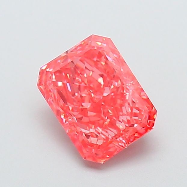 Loose Diamond - RADIANT 2.29ct Fancy Vivid Pink VVS2: Loose Diamond - RADIANT 2.29ct Fancy Vivid Pink VVS2 Source: This is a real non-mined Diamond that has been grown in a lab Shape: RADIANT Carats: 2.29 Color: Fancy Vivid Pink Certification: IGI Video:
