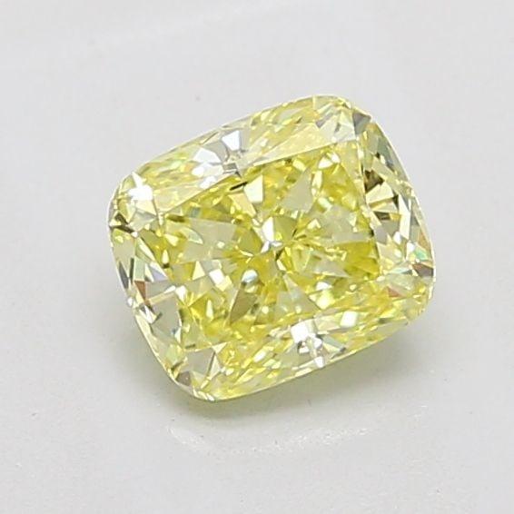 Loose Diamond - CUSHION BRILLIANT 1.09ct Fancy Intense Yellow VS2: Loose Diamond - CUSHION BRILLIANT 1.09ct Fancy Intense Yellow VS2 Source: This is a real non-mined Diamond that has been grown in a lab Shape: CUSHION BRILLIANT Carats: 1.09 Color: Fancy Intense Yello