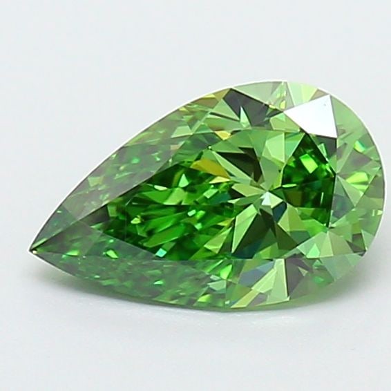Loose Diamond - PEAR 1.05ct Fancy Vivid Green VVS2: Loose Diamond - PEAR 1.05ct Fancy Vivid Green VVS2 Source: This is a real non-mined Diamond that has been grown in a lab Shape: PEAR Carats: 1.05 Color: Fancy Vivid Green Certification: IGI Video: