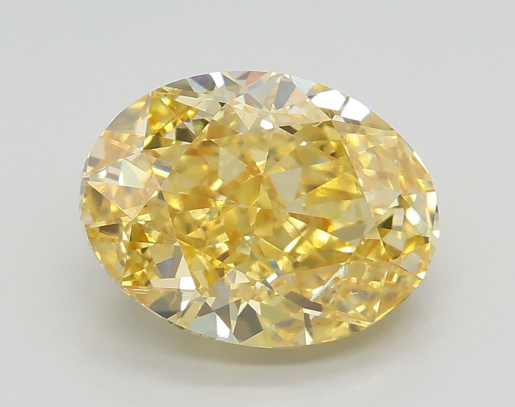 Loose Diamond - OVAL 3.02ct Fancy Intense Yellow VS1: Loose Diamond - OVAL 3.02ct Fancy Intense Yellow VS1 Source: This is a real non-mined Diamond that has been grown in a lab Shape: OVAL Carats: 3.02 Color: Fancy Intense Yellow Certification: IGI Video