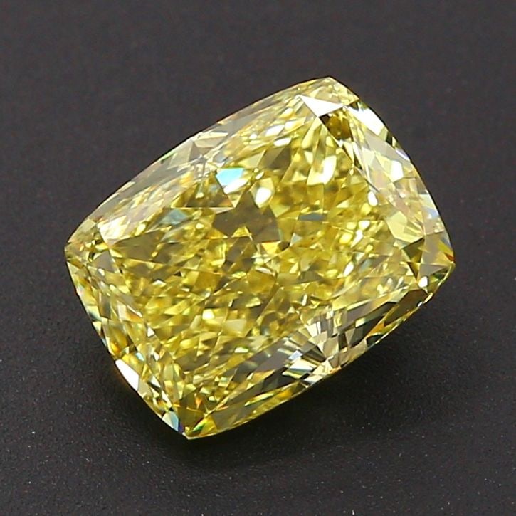 Loose Diamond - CUSHION MODIFIED 2.95ct Fancy Intense Yellow VS2: Loose Diamond - CUSHION MODIFIED 2.95ct Fancy Intense Yellow VS2 Source: This is a real non-mined Diamond that has been grown in a lab Shape: CUSHION MODIFIED Carats: 2.95 Color: Fancy Intense Yellow 