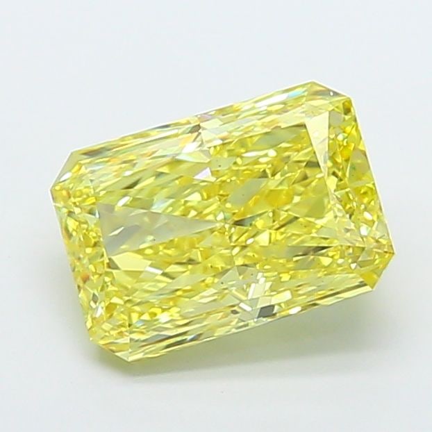 Loose Diamond - RADIANT 5.02ct Fancy Intense Yellow VS2: Loose Diamond - RADIANT 5.02ct Fancy Intense Yellow VS2 Source: This is a real non-mined Diamond that has been grown in a lab Shape: RADIANT Carats: 5.02 Color: Fancy Intense Yellow Certification: