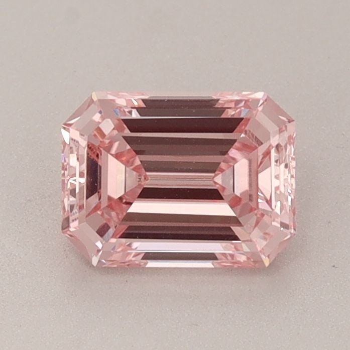 Loose Diamond - EMERALD 0.88ct Fancy Intense Pink VS1: Loose Diamond - EMERALD 0.88ct Fancy Intense Pink VS1 Source: This is a real non-mined Diamond that has been grown in a lab Shape: EMERALD Carats: 0.88 Color: Fancy Intense Pink Certification: IGI Vid