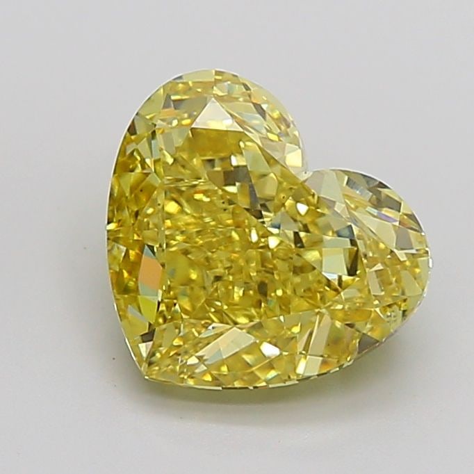 Loose Diamond - HEART 5.21ct Fancy Vivid Yellow VS2: Loose Diamond - HEART 5.21ct Fancy Vivid Yellow VS2 Source: This is a real non-mined Diamond that has been grown in a lab Shape: HEART Carats: 5.21 Color: Fancy Vivid Yellow Certification: IGI Video: