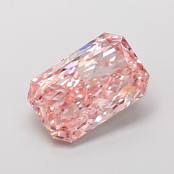Loose Diamond - RADIANT 2.3ct Fancy Vivid Pink VS2: Loose Diamond - RADIANT 2.3ct Fancy Vivid Pink VS2 Source: This is a real non-mined Diamond that has been grown in a lab Shape: RADIANT Carats: 2.3 Color: Fancy Vivid Pink Certification: IGI Video: