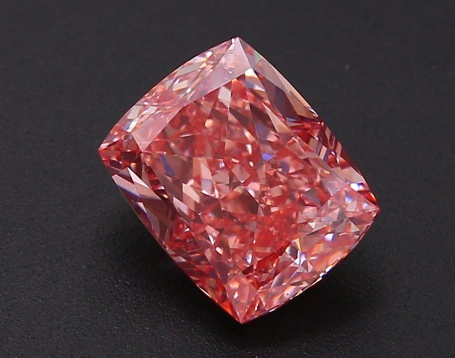 Loose Diamond - CUSHION MODIFIED 3.06ct Fancy Vivid Pink VS1: Loose Diamond - CUSHION MODIFIED 3.06ct Fancy Vivid Pink VS1 Source: This is a real non-mined Diamond that has been grown in a lab Shape: CUSHION MODIFIED Carats: 3.06 Color: Fancy Vivid Pink Certific