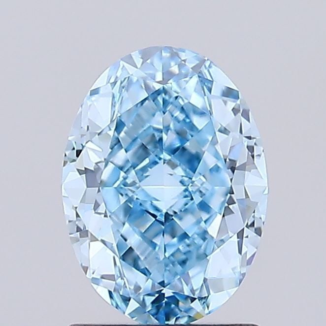 Loose Diamond - OVAL 1.55ct Fancy Vivid Blue VS1: Loose Diamond - OVAL 1.55ct Fancy Vivid Blue VS1 Source: This is a real non-mined Diamond that has been grown in a lab Shape: OVAL Carats: 1.55 Color: Fancy Vivid Blue Certification: IGI Video: