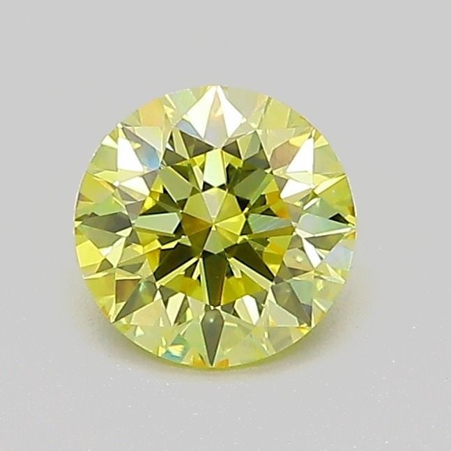 Loose Diamond - ROUND 0.73ct Fancy Intense Yellow VVS2: Loose Diamond - ROUND 0.73ct Fancy Intense Yellow VVS2 Source: This is a real non-mined Diamond that has been grown in a lab Shape: ROUND Carats: 0.73 Color: Fancy Intense Yellow Certification: IGI PL