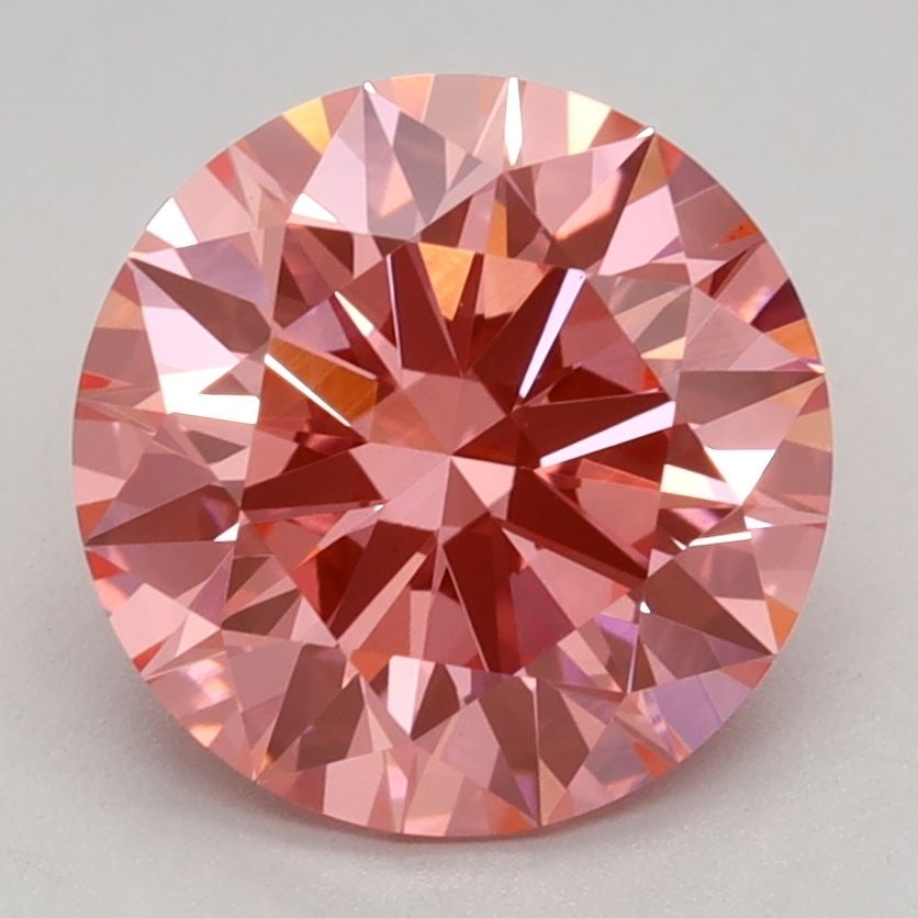 Ideal Loose Diamond - ROUND 2.03ct Fancy Vivid Pink VS1: Ideal Loose Diamond - ROUND 2.03ct Fancy Vivid Pink VS1 Source: This is a real non-mined Diamond that has been grown in a lab Shape: ROUND Carats: 2.03 Color: Fancy Vivid Pink Certification: IGI Video