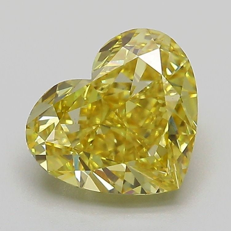Loose Diamond - HEART 2.09ct Fancy Intense Yellow VS1: Loose Diamond - HEART 2.09ct Fancy Intense Yellow VS1 Source: This is a real non-mined Diamond that has been grown in a lab Shape: HEART Carats: 2.09 Color: Fancy Intense Yellow Certification: IGI Vid