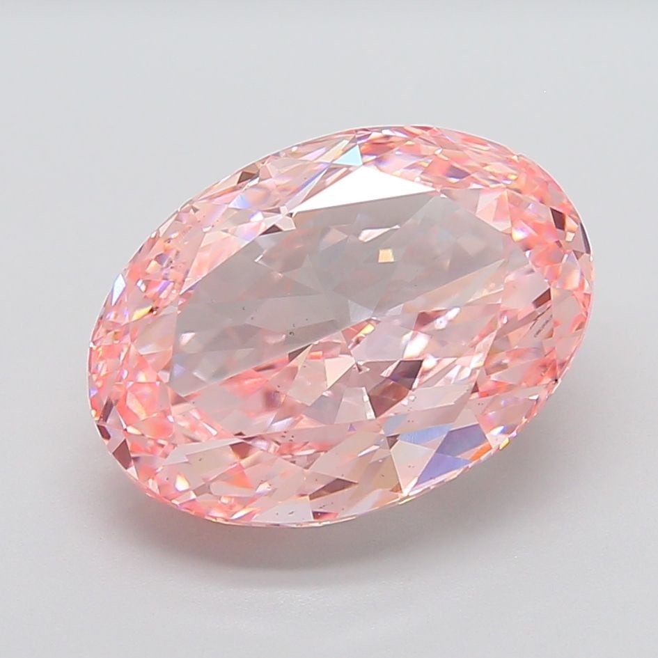 Loose Diamond - OVAL 11.53ct Fancy Intense Pink VS2: Loose Diamond - OVAL 11.53ct Fancy Intense Pink VS2 Source: This is a real non-mined Diamond that has been grown in a lab Shape: OVAL Carats: 11.53 Color: Fancy Intense Pink Certification: IGI Video: