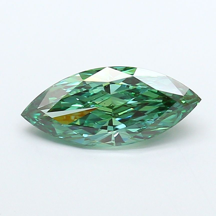 Loose Diamond - MARQUISE 3.08ct Fancy Vivid Green VS2: Loose Diamond - MARQUISE 3.08ct Fancy Vivid Green VS2 Source: This is a real non-mined Diamond that has been grown in a lab Shape: MARQUISE Carats: 3.08 Color: Fancy Vivid Green Certification: IGI Vid