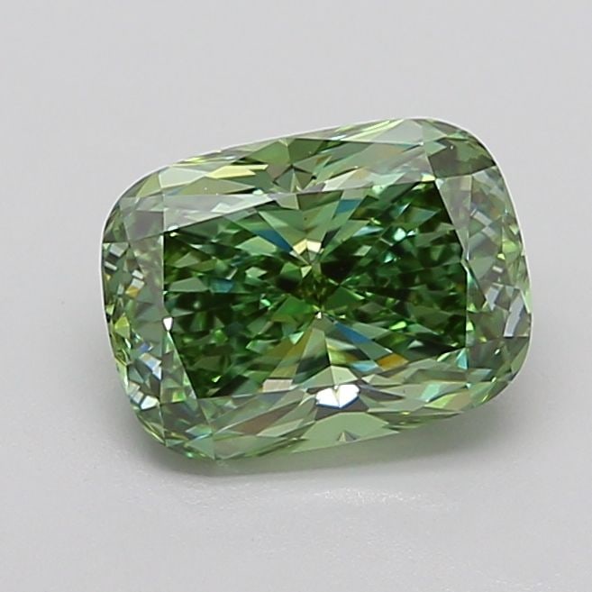 Loose Diamond - CUSHION MODIFIED 3.09ct Fancy Vivid Green VS1: Loose Diamond - CUSHION MODIFIED 3.09ct Fancy Vivid Green VS1 Source: This is a real non-mined Diamond that has been grown in a lab Shape: CUSHION MODIFIED Carats: 3.09 Color: Fancy Vivid Green Certif