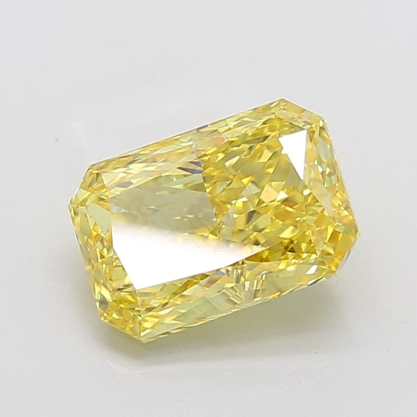 Loose Diamond - RADIANT 5.1ct Fancy Vivid Yellow SI1: Loose Diamond - RADIANT 5.1ct Fancy Vivid Yellow SI1 Source: This is a real non-mined Diamond that has been grown in a lab Shape: RADIANT Carats: 5.1 Color: Fancy Vivid Yellow Certification: IGI Video