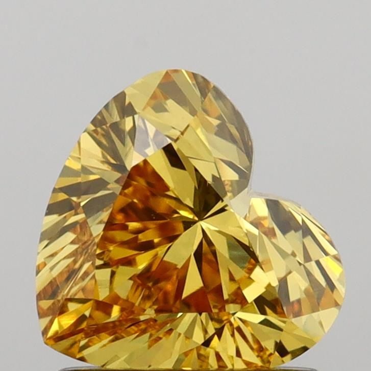 Loose Diamond - HEART 1.06ct Fancy Vivid Yellow VVS2: Loose Diamond - HEART 1.06ct Fancy Vivid Yellow VVS2 Source: This is a real non-mined Diamond that has been grown in a lab Shape: HEART Carats: 1.06 Color: Fancy Vivid Yellow Certification: IGI Video: