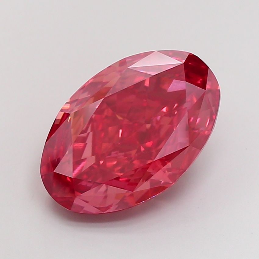 Loose Diamond - OVAL 10.18ct Fancy Vivid Red VS2 (1 of 1)