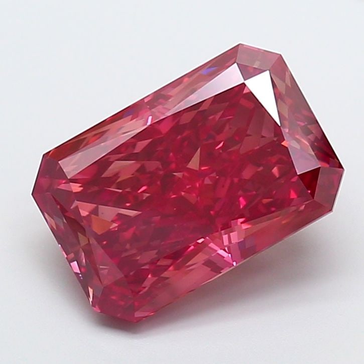 Loose Diamond - RADIANT 9.0ct Fancy Vivid Pink VS1: Loose Diamond - RADIANT 9.0ct Fancy Vivid Pink VS1 Source: This is a real non-mined Diamond that has been grown in a lab Shape: RADIANT Carats: 9.0 Color: Fancy Vivid Pink Certification: IGI Video: