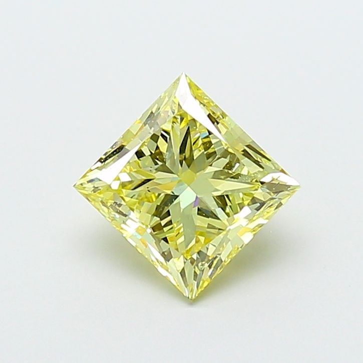 Loose Diamond - PRINCESS 3.01ct Fancy Intense Yellow VS2: Loose Diamond - PRINCESS 3.01ct Fancy Intense Yellow VS2 Source: This is a real non-mined Diamond that has been grown in a lab Shape: PRINCESS Carats: 3.01 Color: Fancy Intense Yellow Certification: I