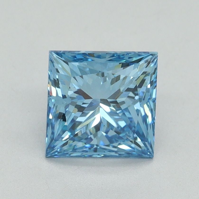 Loose Diamond - PRINCESS 1.52ct Fancy Vivid Blue VS1: Loose Diamond - PRINCESS 1.52ct Fancy Vivid Blue VS1 Source: This is a real non-mined Diamond that has been grown in a lab Shape: PRINCESS Carats: 1.52 Color: Fancy Vivid Blue Certification: IGI