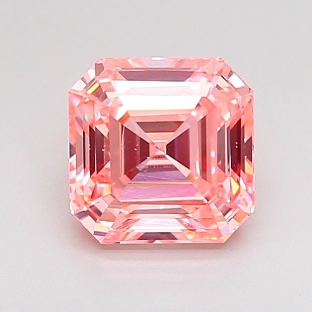Loose Diamond - ASSCHER 1.41ct Fancy Intense Pink VS2: Loose Diamond - ASSCHER 1.41ct Fancy Intense Pink VS2 Source: This is a real non-mined Diamond that has been grown in a lab Shape: ASSCHER Carats: 1.41 Color: Fancy Intense Pink Certification: IGI