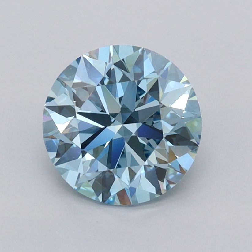 Loose Diamond - ROUND 1.49ct Fancy Intense Blue VVS1: Loose Diamond - ROUND 1.49ct Fancy Intense Blue VVS1 Source: This is a real non-mined Diamond that has been grown in a lab Shape: ROUND Carats: 1.49 Color: Fancy Intense Blue Certification: IGI Video: