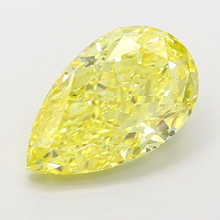 Loose Diamond - PEAR 4.01ct Fancy Vivid Yellow VS2: Loose Diamond - PEAR 4.01ct Fancy Vivid Yellow VS2 Source: This is a real non-mined Diamond that has been grown in a lab Shape: PEAR Carats: 4.01 Color: Fancy Vivid Yellow Certification: IGI Video: