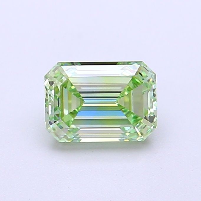 Loose Diamond - EMERALD 1.01ct Fancy Vivid Green VVS2: Loose Diamond - EMERALD 1.01ct Fancy Vivid Green VVS2 Source: This is a real non-mined Diamond that has been grown in a lab Shape: EMERALD Carats: 1.01 Color: Fancy Vivid Green Certification: IGI Vide