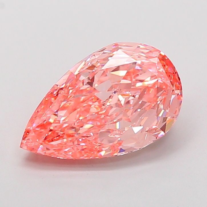 Loose Diamond - PEAR 5.04ct Fancy Vivid Pink VS1: Loose Diamond - PEAR 5.04ct Fancy Vivid Pink VS1 Source: This is a real non-mined Diamond that has been grown in a lab Shape: PEAR Carats: 5.04 Color: Fancy Vivid Pink Certification: IGI Video: