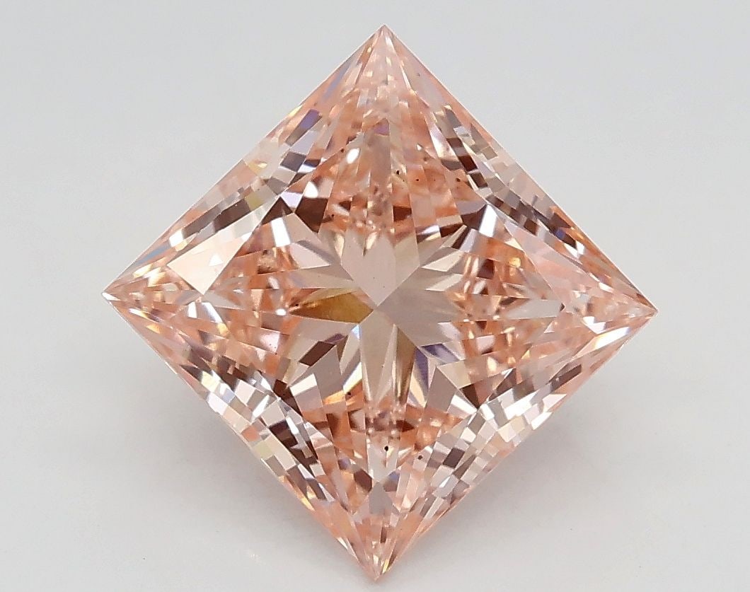 Loose Diamond - PRINCESS 2.5ct Fancy Intense Pink SI1: Loose Diamond - PRINCESS 2.5ct Fancy Intense Pink SI1 Source: This is a real non-mined Diamond that has been grown in a lab Shape: PRINCESS Carats: 2.5 Color: Fancy Intense Pink Certification: IGI Vid