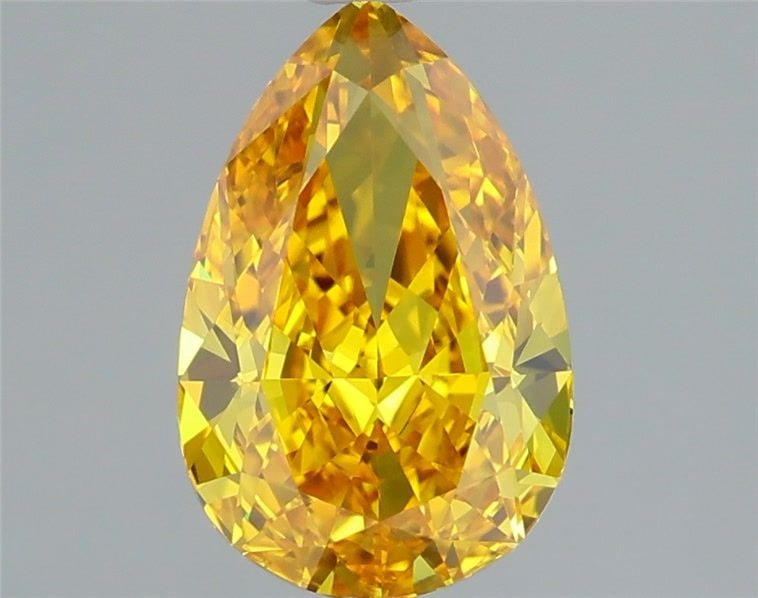 Loose Diamond - PEAR 1.52ct Fancy Vivid Yellow VVS2: Loose Diamond - PEAR 1.52ct Fancy Vivid Yellow VVS2 Source: This is a real non-mined Diamond that has been grown in a lab Shape: PEAR Carats: 1.52 Color: Fancy Vivid Yellow Certification: IGI Video: