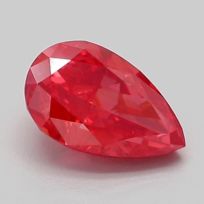 Loose Diamond - PEAR 1.06ct Fancy Vivid Red VS1: Loose Diamond - PEAR 1.06ct Fancy Vivid Red VS1 Source: This is a real non-mined Diamond that has been grown in a lab Shape: PEAR Carats: 1.06 Color: Fancy Vivid Red Certification: IGI Video: