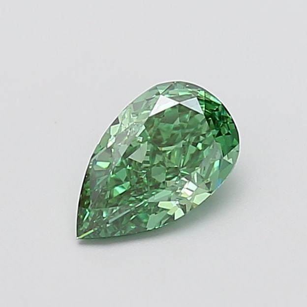 Loose Diamond - PEAR 1.03ct Fancy Vivid Green VS2: Loose Diamond - PEAR 1.03ct Fancy Vivid Green VS2 Source: This is a real non-mined Diamond that has been grown in a lab Shape: PEAR Carats: 1.03 Color: Fancy Vivid Green Certification: IGI Video: