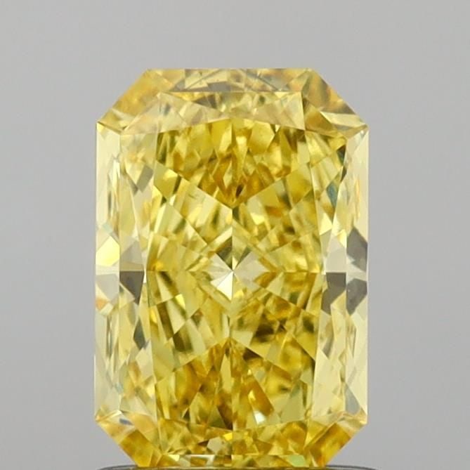 Loose Diamond - RADIANT 1.02ct Fancy Vivid Yellow VS1: Loose Diamond - RADIANT 1.02ct Fancy Vivid Yellow VS1 Source: This is a real non-mined Diamond that has been grown in a lab Shape: RADIANT Carats: 1.02 Color: Fancy Vivid Yellow Certification: IGI
