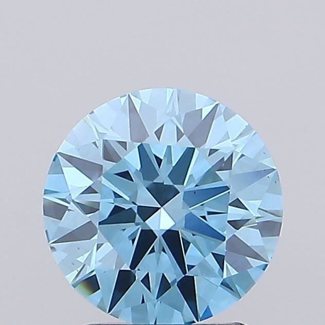 Ideal Loose Diamond - ROUND 1.26ct Fancy Vivid Blue VS1: Ideal Loose Diamond - ROUND 1.26ct Fancy Vivid Blue VS1 Source: This is a real non-mined Diamond that has been grown in a lab Shape: ROUND Carats: 1.26 Color: Fancy Vivid Blue Certification: IGI Video