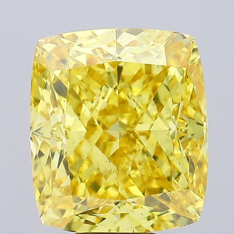 Loose Diamond - CUSHION MODIFIED 10.01ct Fancy Vivid Yellow VS2: Loose Diamond - CUSHION MODIFIED 10.01ct Fancy Vivid Yellow VS2 Source: This is a real non-mined Diamond that has been grown in a lab Shape: CUSHION MODIFIED Carats: 10.01 Color: Fancy Vivid Yellow Ce