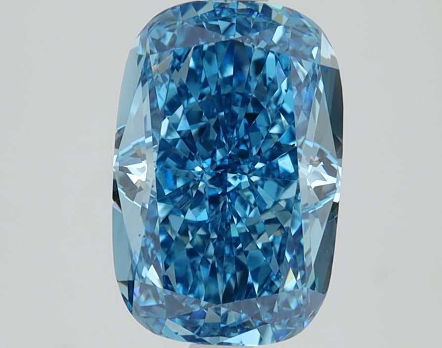 Loose Diamond - CUSHION 2.28ct Blue VS1: Loose Diamond - CUSHION 2.28ct Blue VS1 Source: This is a real non-mined Diamond that has been grown in a lab Shape: CUSHION Carats: 2.28 Color: Blue Clarity: VS1 Certification: IGI Condition: Pre-Own