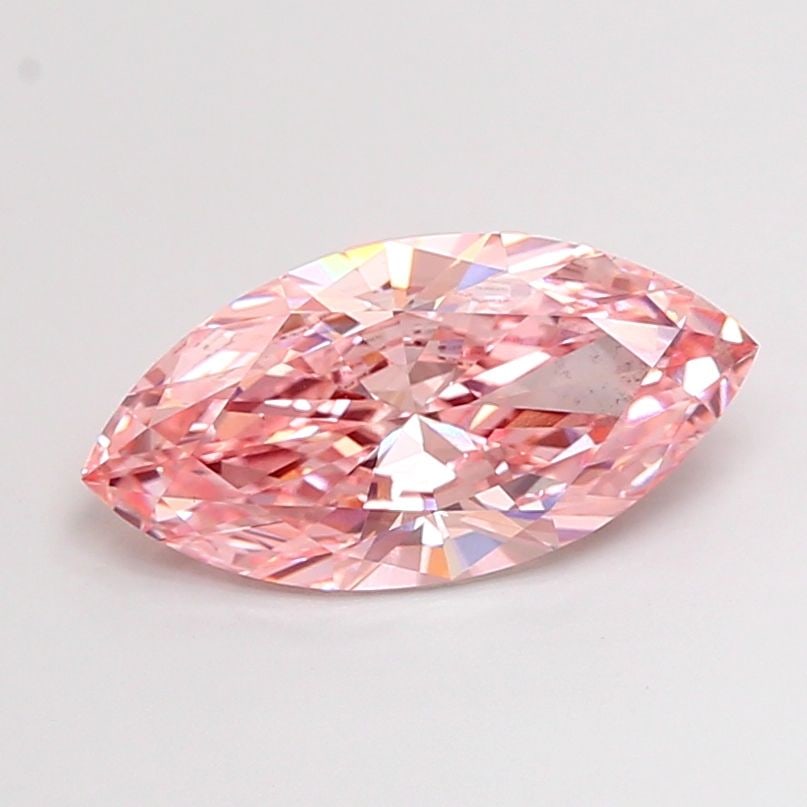 Loose Diamond - MARQUISE 3.49ct Fancy Vivid Pink VS2: Loose Diamond - MARQUISE 3.49ct Fancy Vivid Pink VS2 Source: This is a real non-mined Diamond that has been grown in a lab Shape: MARQUISE Carats: 3.49 Color: Fancy Vivid Pink Certification: IGI Video