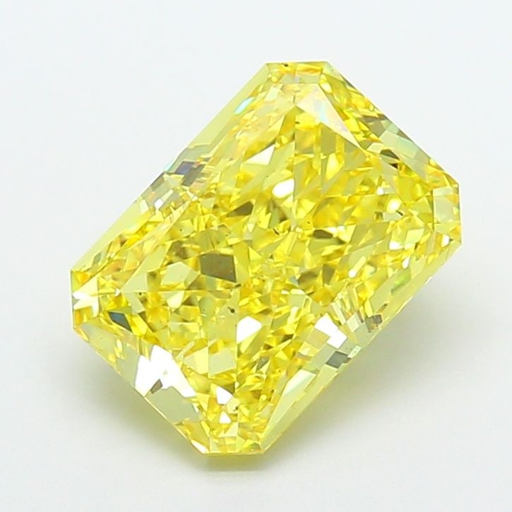 Loose Diamond - RADIANT 4.49ct Fancy Vivid Yellow VS2: Loose Diamond - RADIANT 4.49ct Fancy Vivid Yellow VS2 Source: This is a real non-mined Diamond that has been grown in a lab Shape: RADIANT Carats: 4.49 Color: Fancy Vivid Yellow Certification: IGI Vid