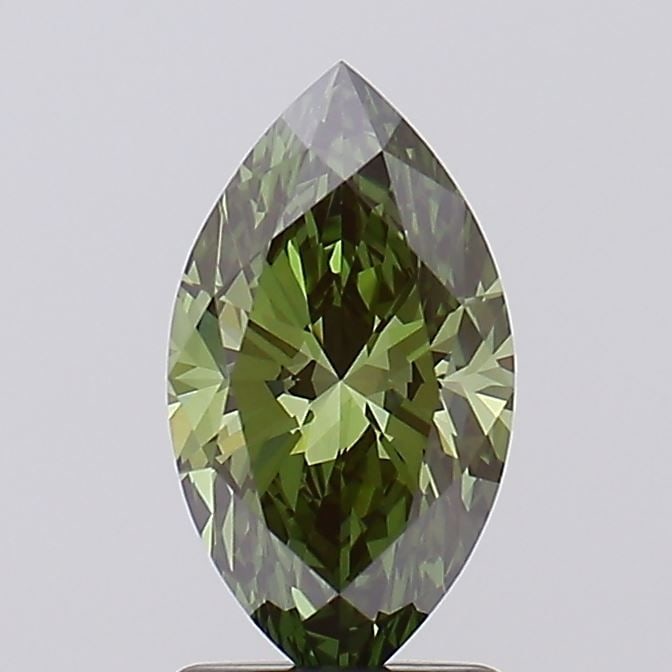 Loose Diamond - MARQUISE 1.53ct Fancy Deep Green VS1: Loose Diamond - MARQUISE 1.53ct Fancy Deep Green VS1 Source: This is a real non-mined Diamond that has been grown in a lab Shape: MARQUISE Carats: 1.53 Color: Fancy Deep Green Certification: IGI Video
