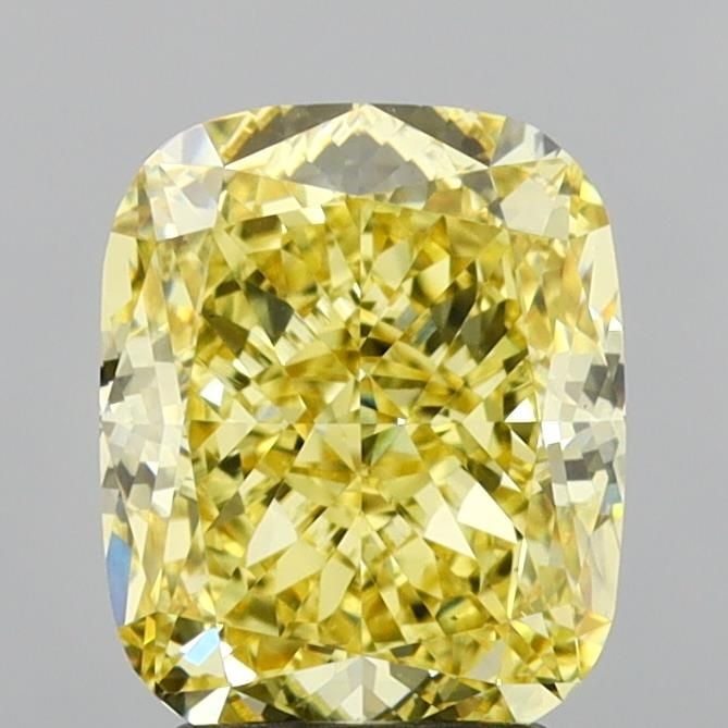 Loose Diamond - CUSHION MODIFIED 3.05ct Fancy Intense Yellow VS1: Loose Diamond - CUSHION MODIFIED 3.05ct Fancy Intense Yellow VS1 Source: This is a real non-mined Diamond that has been grown in a lab Shape: CUSHION MODIFIED Carats: 3.05 Color: Fancy Intense Yellow 
