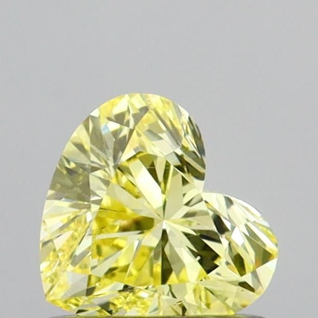 Loose Diamond - HEART 0.59ct Fancy Intense Yellow VS2: Loose Diamond - HEART 0.59ct Fancy Intense Yellow VS2 Source: This is a real non-mined Diamond that has been grown in a lab Shape: HEART Carats: 0.59 Color: Fancy Intense Yellow Certification: IGI Vid