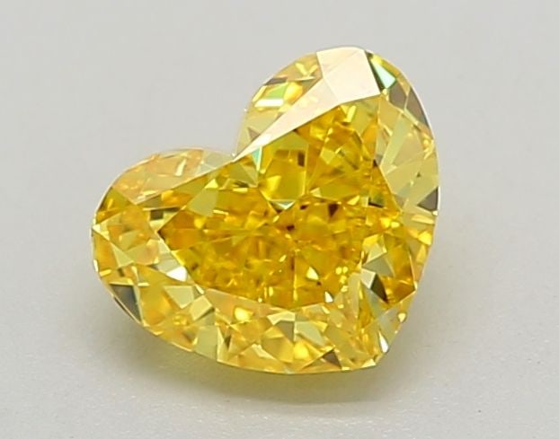 Loose Diamond - HEART 1.21ct Fancy Vivid Yellow VVS1: Loose Diamond - HEART 1.21ct Fancy Vivid Yellow VVS1 Source: This is a real non-mined Diamond that has been grown in a lab Shape: HEART Carats: 1.21 Color: Fancy Vivid Yellow Certification: IGI Video: