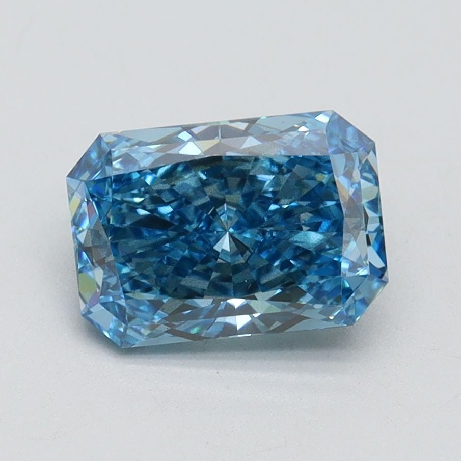 Loose Diamond - RADIANT 1.5ct Fancy Vivid Blue SI2: Loose Diamond - RADIANT 1.5ct Fancy Vivid Blue SI2 Source: This is a real non-mined Diamond that has been grown in a lab Shape: RADIANT Carats: 1.5 Color: Fancy Vivid Blue Certification: IGI Video: