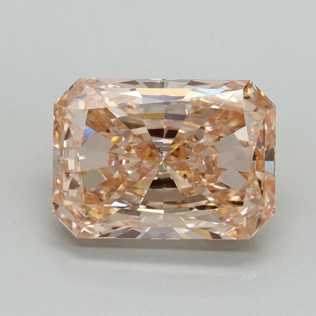 Loose Diamond - RADIANT 3.04ct Fancy Intense Brownish Pink VS2: Loose Diamond - RADIANT 3.04ct Fancy Intense Brownish Pink VS2 Source: This is a real non-mined Diamond that has been grown in a lab Shape: RADIANT Carats: 3.04 Color: Fancy Intense Brownish Pink Cert
