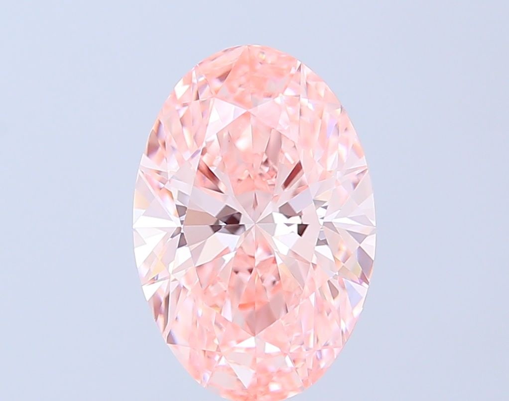 Loose Diamond - OVAL 4.03ct Fancy Vivid Pink VVS2: Loose Diamond - OVAL 4.03ct Fancy Vivid Pink VVS2 Source: This is a real non-mined Diamond that has been grown in a lab Shape: OVAL Carats: 4.03 Color: Fancy Vivid Pink Certification: IGI Video: