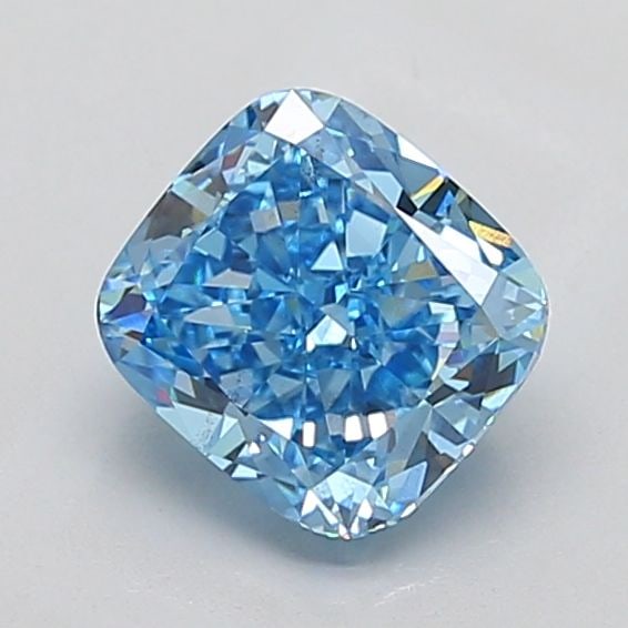Loose Diamond - CUSHION MODIFIED 2.53ct Fancy Vivid Blue VS2: Loose Diamond - CUSHION MODIFIED 2.53ct Fancy Vivid Blue VS2 Source: This is a real non-mined Diamond that has been grown in a lab Shape: CUSHION MODIFIED Carats: 2.53 Color: Fancy Vivid Blue Certific