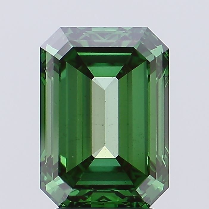 Loose Diamond - EMERALD 4.01ct Fancy Vivid Green VS2: Loose Diamond - EMERALD 4.01ct Fancy Vivid Green VS2 Source: This is a real non-mined Diamond that has been grown in a lab Shape: EMERALD Carats: 4.01 Color: Fancy Vivid Green Certification: NONE Vide