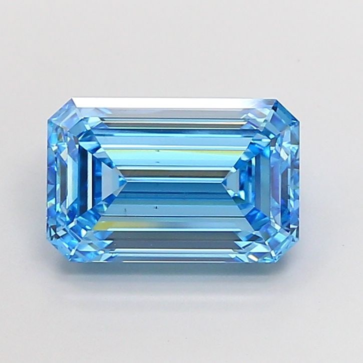 Loose Diamond - EMERALD 4.52ct Fancy Vivid Blue VS1: Loose Diamond - EMERALD 4.52ct Fancy Vivid Blue VS1 Source: This is a real non-mined Diamond that has been grown in a lab Shape: EMERALD Carats: 4.52 Color: Fancy Vivid Blue Certification: IGI Video: