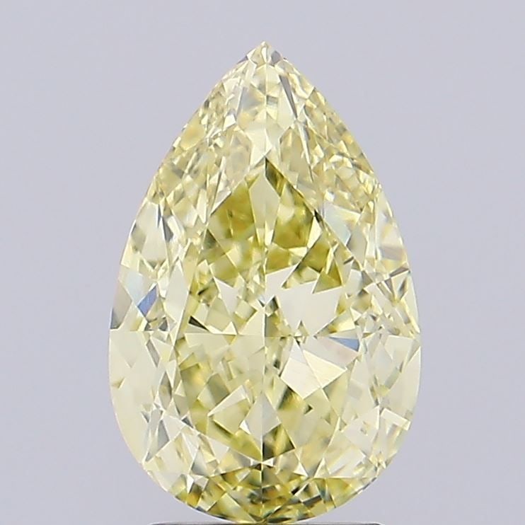 Loose Diamond - PEAR 3.03ct Fancy Intense Yellow VVS2: Loose Diamond - PEAR 3.03ct Fancy Intense Yellow VVS2 Source: This is a real non-mined Diamond that has been grown in a lab Shape: PEAR Carats: 3.03 Color: Fancy Intense Yellow Certification: IGI Vide